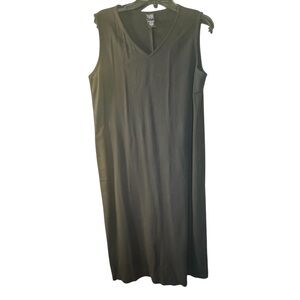 Eileen Fisher Black Sleeveless Maxi Dress in Medium‎